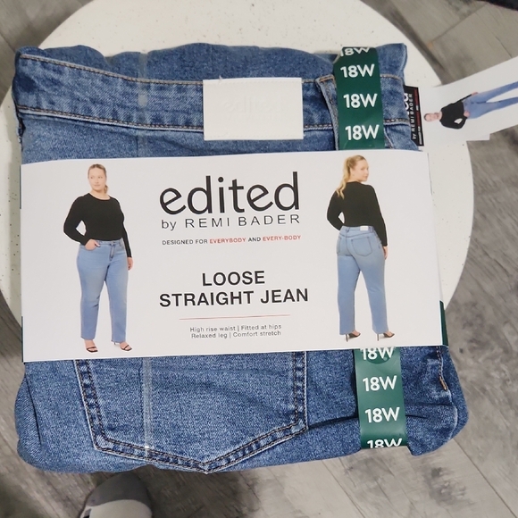Women's Blue Straight Leg Jeans - Picture 1 of 1